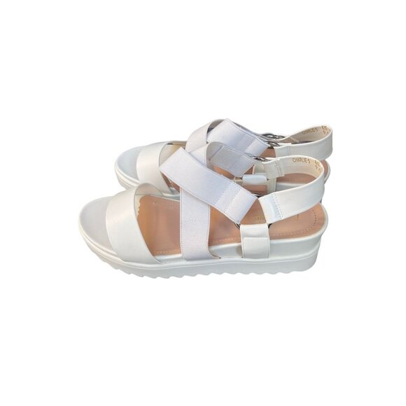 Dream Pairs Womens Platform Sandals Open Toe In White Size 9.5 - Picture 4 of 6
